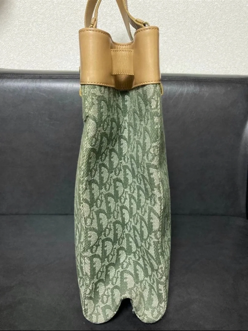Dior leather green